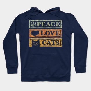 Peace Love Cats Hoodie